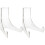 8Pcs Transparent Acrylic Plate Stands Display Holders for Home 1