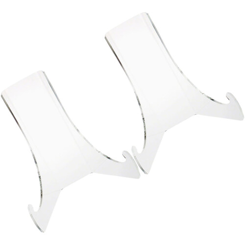 8Pcs Transparent Acrylic Plate Stands Display Holders for Home 2