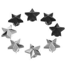 40Pcs Star Design Stainless Steel Tire Valve Covers for