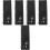 5Pcs Black Multi-Function Badminton Racket Bags Reusable Organizer 6