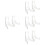 8Pcs Transparent Acrylic Plate Stands Display Holders for Home 8