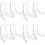 8Pcs Transparent Acrylic Plate Stands Display Holders for Home 7
