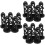 15Pcs Black Plastic Trash Can Lid Hinged Pins for Secure Bin Covers 10