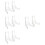 8Pcs Transparent Acrylic Plate Stands Display Holders for Home 9