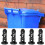 15Pcs Black Plastic Trash Can Lid Hinged Pins for Secure Bin Covers 4