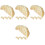 16Pcs Lifelike Beige Dumpling Models PVC Decorative Kitchen Display 4