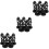 15Pcs Black Plastic Trash Can Lid Hinged Pins for Secure Bin Covers 9