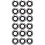 18Sets Black Rubber Iron Wrench Ring Set Impact Wrench Socket Retainer 9