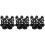 15Pcs Black Plastic Trash Can Lid Hinged Pins for Secure Bin Covers 8