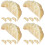 16Pcs Lifelike Beige Dumpling Models PVC Decorative Kitchen Display 6