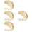 16Pcs Lifelike Beige Dumpling Models PVC Decorative Kitchen Display 8