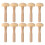 30Pcs Durable Wooden Ink Rollers Ivory Art Brayers for DIY Printmaking 3