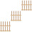 30Pcs Durable Wooden Ink Rollers Ivory Art Brayers for DIY Printmaking 7