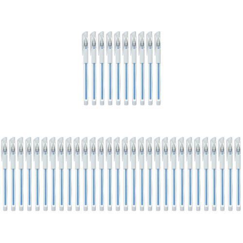 40Pcs Blue Tattoo Pens for Precise Eyebrow Positioning 2