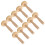 30Pcs Durable Wooden Ink Rollers Ivory Art Brayers for DIY Printmaking 2