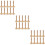 30Pcs Durable Wooden Ink Rollers Ivory Art Brayers for DIY Printmaking 10