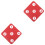 2Pcs Red Rubber Fencing Equipment Hanging Target Durable Practice Aid 3