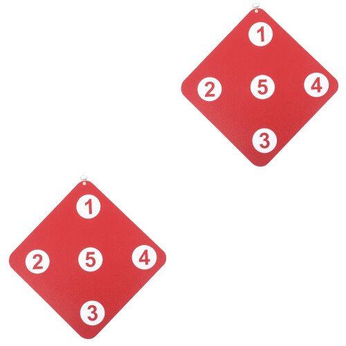 2Pcs Red Rubber Fencing Equipment Hanging Target Durable Practice Aid 2