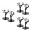 6Sets Stable Black Plastic Action Figure Base Stands for Model Display 5