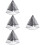 4Pcs Bridal Short Veils Black Double Layer Wedding Veil with Comb 5