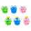 18Pcs Multi Resin Mini Frog Figures Tiny Animal Sculptures for Decor 3