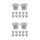 24Pcs Slide Screw Caps Grey Plastic Durable Fixing Covers for Kids 9