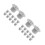 24Pcs Slide Screw Caps Grey Plastic Durable Fixing Covers for Kids 8