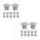 24Pcs Slide Screw Caps Grey Plastic Durable Fixing Covers for Kids 5