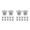 24Pcs Slide Screw Caps Grey Plastic Durable Fixing Covers for Kids 6