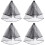 4Pcs Bridal Short Veils Black Double Layer Wedding Veil with Comb 7