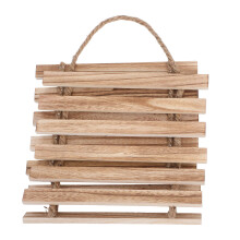 3Pcs Indoor Outdoor Khaki Wooden Trellis Flower Pot Display Rack