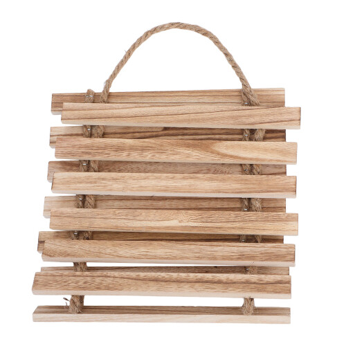 3Pièces Treillis Murale En Bois Corde , Support Plantes