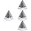4Pcs Bridal Short Veils Black Double Layer Wedding Veil with Comb 6