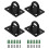 Pad Eye Plate U Hooks Heavy Duty Wall Mount Ring Hooks Marine Hanging Hardware Staple Hook Loop with Screws 1