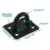 Pad Eye Plate U Hooks Heavy Duty Wall Mount Ring Hooks Marine Hanging Hardware Staple Hook Loop with Screws 6