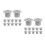 24Pcs Slide Screw Caps Grey Plastic Durable Fixing Covers for Kids 7
