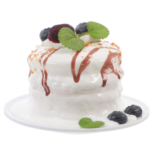 2St PU Nepcake Model Voor Winkel Decor Wit Lifelike Design