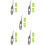 5Sets Hoekige Siliconen Kitkrabbers Glasmontage Reparatie Tool 10