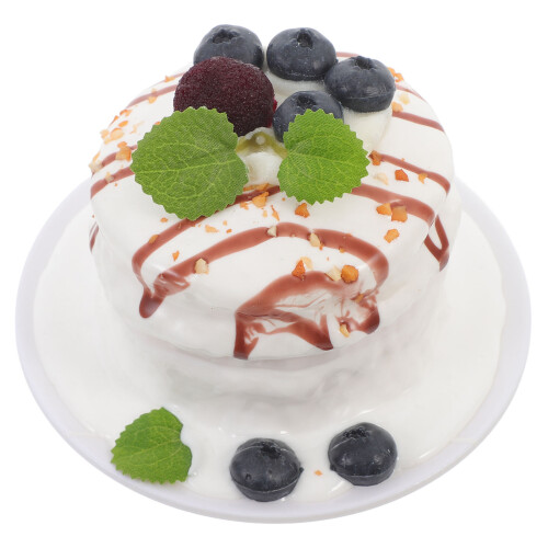 2St PU Nepcake Model Voor Winkel Decor Wit Lifelike Design 1
