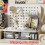 Hook Drawer Type Hole Board Small Card Stand Display Desktop Idol Storage Box Desk Stationery Organization Storage,A 4