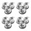 12St Drum Poot Montage Zinklegering Stevige Houder Set 5