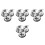 12St Drum Poot Montage Zinklegering Stevige Houder Set 6