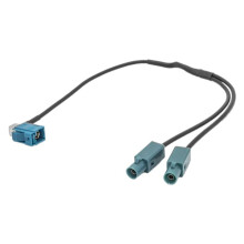 Radio Y-Antenna Adapter One Fakra Female to Two Fakra Male Conversion Cable Antenna Adapter Connector for /
