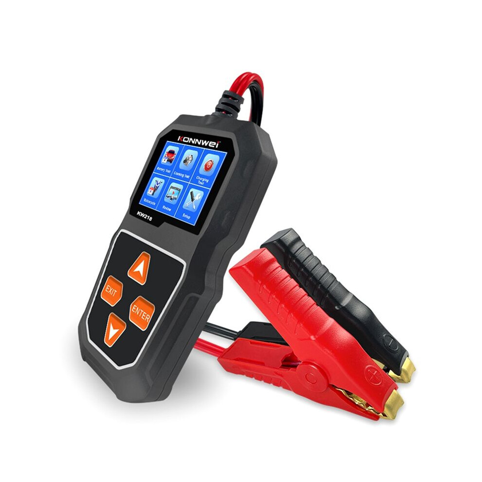 Konnwei Kw218 Car Battery Tester 6V 12V Car Motorcycle Truck System Analyzer 2000Cca Charging Cranking Test Tool Pk Kw650 4711770139963
