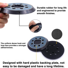 3Pcs Backing Pad 5 Inch Sanding Pad 8-Hole Hook and Loop Sander Pad Part for DWE6423 N329079 Working with Models Parts