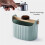 Coffee Knock Box Large Capacity Espresso Grounds Container Powder Beveled Residue Dump Bucket Maker Tools Milky White 6