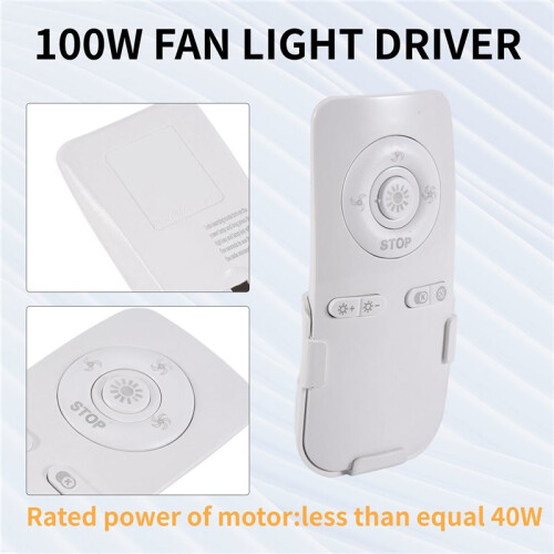 Bedroom Ceiling Fan Light Remote Control 100W Receive Controller Driver Fan Light Accessories 30-50W X 2