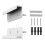 Support Tablette Mural Fixé par Adhésif ou Vis Support Tablette Adhésif pour //E-Reader Blanc 1