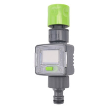 Digital Water Flow Meter IPX6 Outdoor Garden Hose Water Calculate Consumption Water Flow Rate 3/4inch Thread Connectors