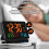 Digital Clock Alarm Clock WiFi Clock, Extra Large Letters, Temperature & Humidity, Calendar, Week,B 3